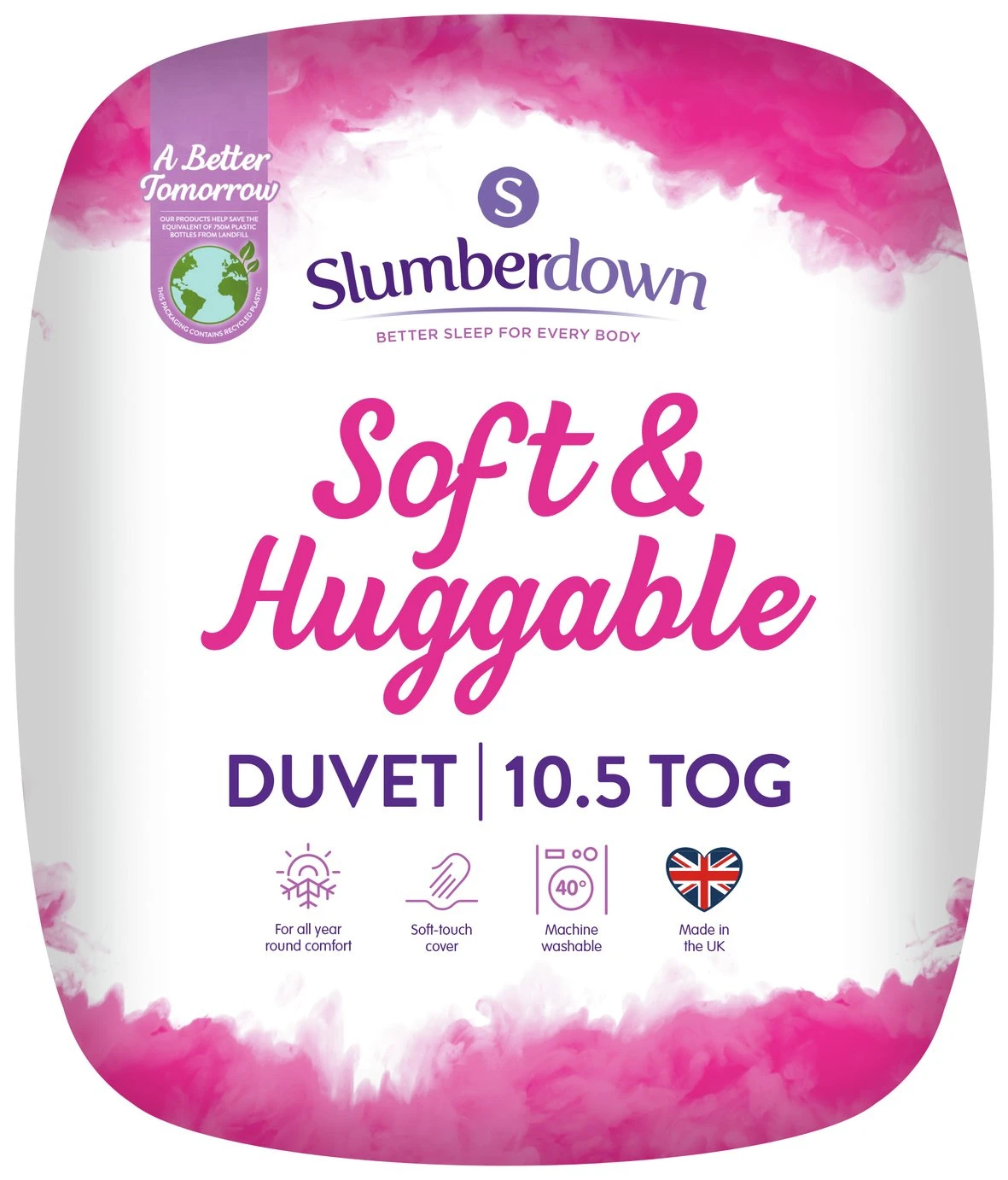 Slumberdown Soft & Huggable 10.5 Tog Duvet - Single 3 Slumberdown Soft & Huggable 10.5 Tog Duvet - Single