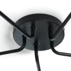 Habitat Rayner Steel 5 Light LED Flush Ceiling Light - Black -Habitat shop 1518261 R Z004A