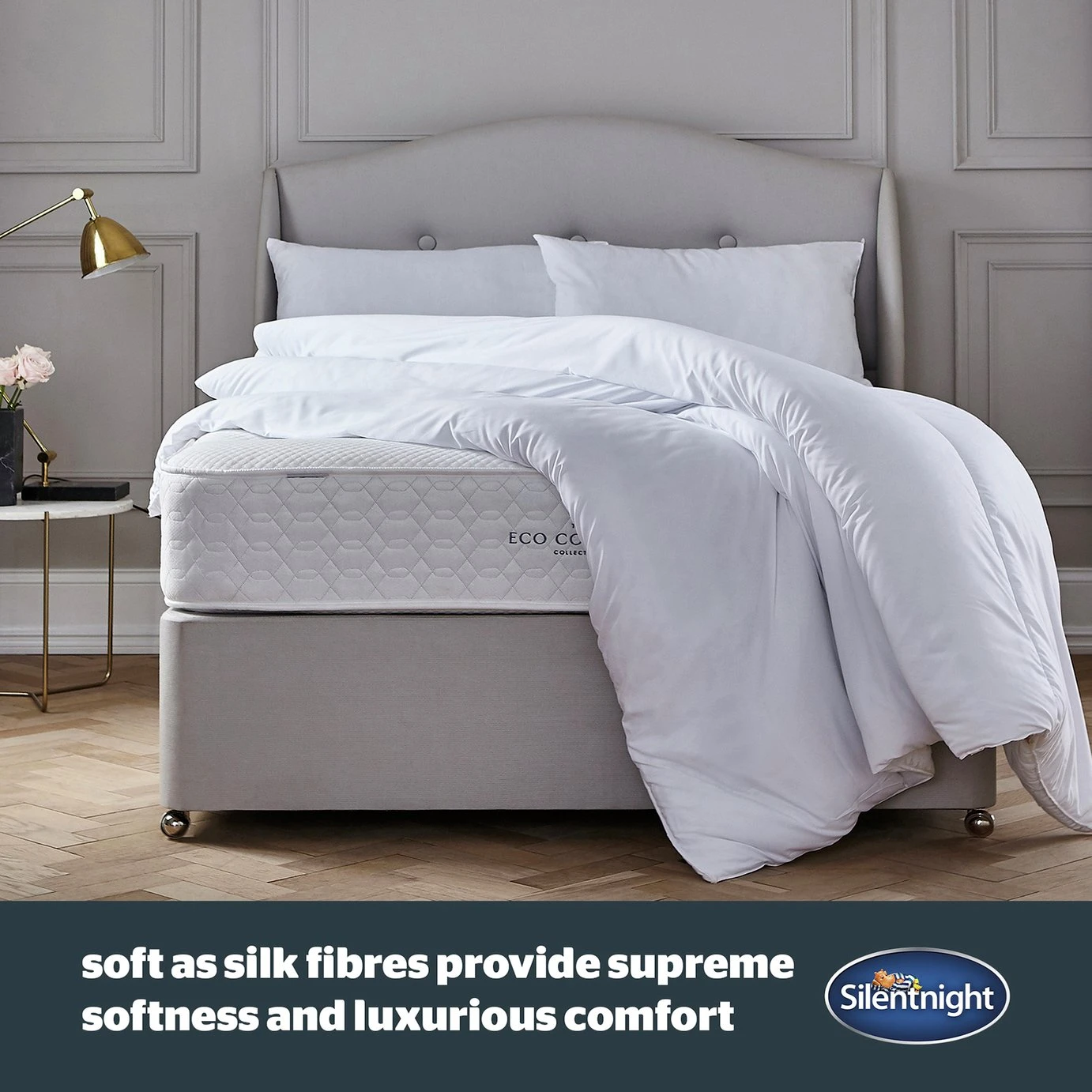 Silentnight Soft As Silk 13.5 Tog Duvet - Double 4 Silentnight Soft As Silk 13.5 Tog Duvet - Double - Image 2