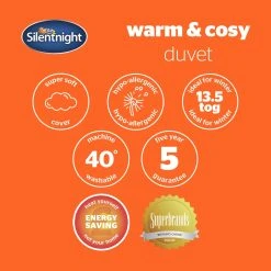 Silentnight Warm & Cosy 13.5 Tog Duvet - Single -Habitat shop 1934247 R Z009A