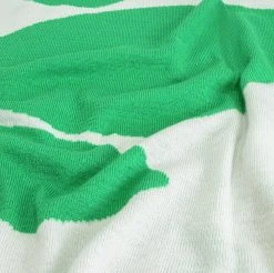 Habitat Floral Pattern Knit Throw - White & Green -125x150cm -Habitat shop 1953716 R Z003A