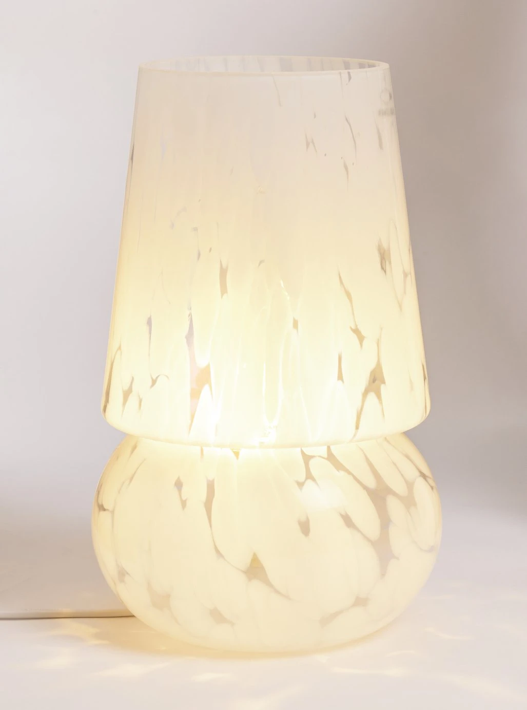 Habitat Rahnn Confetti Glass Table Lamp - White 6 Habitat Rahnn Confetti Glass Table Lamp - White - Image 4