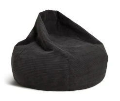 Kaikoo Aryton Cord Beanbag - Grey -Habitat shop 1996443 R Z002A