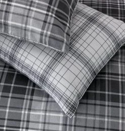 Habitat Grey Brushed Check Bedding Set - Single -Habitat shop 2019350 R Z002C
