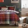 Habitat Red Brushed Check Bedding Set - Single -Habitat shop 2019408 R Z001C