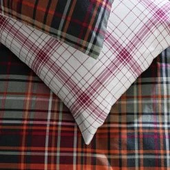 Habitat Red Brushed Check Bedding Set - Single -Habitat shop 2019408 R Z002C