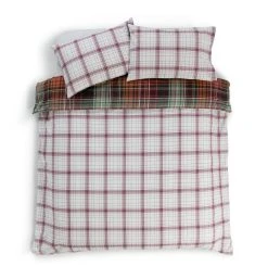 Habitat Red Brushed Check Bedding Set - Single -Habitat shop 2019408 R Z003A