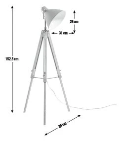 Habitat Industrial Tripod Floor Lamp -Habitat shop 2023683 R E001