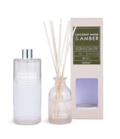 Habitat 90ml Diffuser & 180ml Refill - Coconut Water & Amber