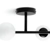 Habitat Opal Metal Bathroom Flush Ceiling Light - Black -Habitat shop 2067405 R Z001A