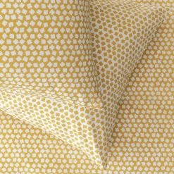 Argos Home Polka Square Yellow Bedding Set - Double -Habitat shop 2067508 R Z003A