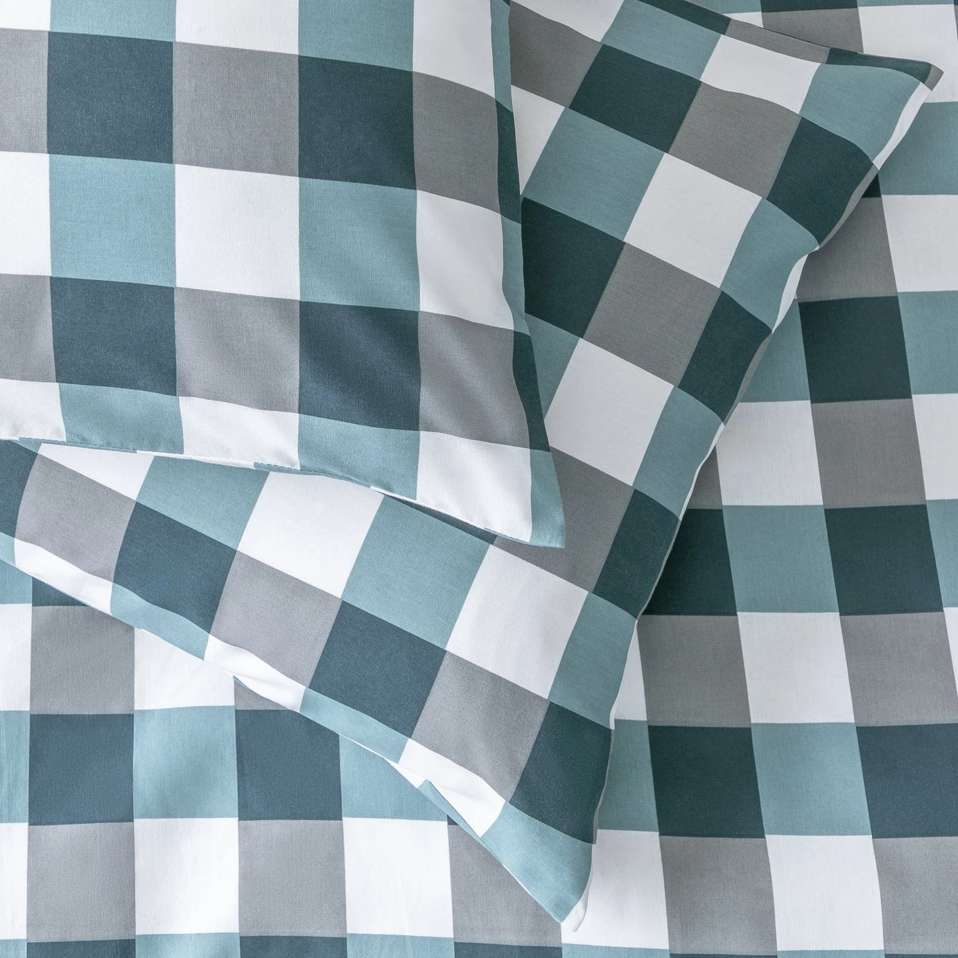 Argos Home Gingham Blue And White Bedding Set - Single 6 Argos Home Gingham Blue And White Bedding Set - Single - Image 4