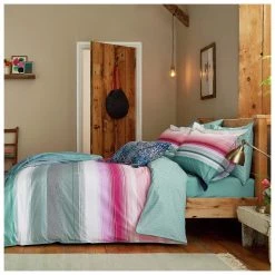 Joules Cotton Percale Cotswold Stripe Bedding Set - Single
