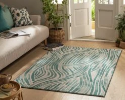 Habitat Herbalist Flatweave Rug - 120X170cm - Blue & White -Habitat shop 2076685 R Z001C