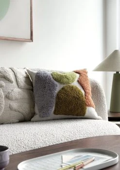 Habitat Geo Technique Cushion - Multicoloured - 43x43cm -Habitat shop 2077402 R Z005C