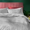 Habitat Plain Velvet Silver Bedding Set - Double -Habitat shop 2159162 R Z001A