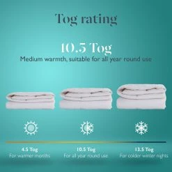 Earthkind Luxury Feather & Down 10.5 Tog Duvet - Single -Habitat shop 2253721 R Z007A