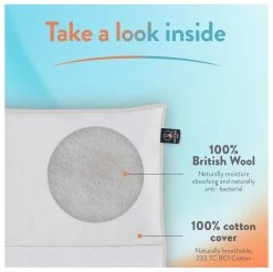 Slumberdown Wonderful Wool Medium Weight Duvet - Single -Habitat shop 2255097 R Z005A