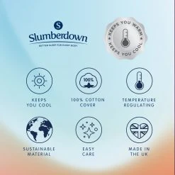 Slumberdown Wonderful Wool Medium Weight Duvet - Single -Habitat shop 2255097 R Z013A