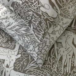 Habitat Brushed Cotton Deer Print Grey Bedding Set - Single -Habitat shop 2729107 R Z002C