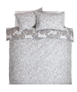 Habitat Brushed Cotton Deer Print Grey Bedding Set - Single -Habitat shop 2729107 R Z003A
