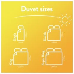 Slumberdown Summer Non Allergic 4.5 Tog Duvet - Single -Habitat shop 2842905 R Z009A