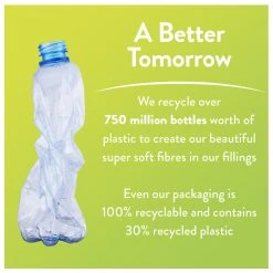 Slumberdown Spring Non Allergic 7.5 Tog Duvet - Single -Habitat shop 2842936 R Z012A