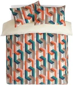 Habitat Cotton Chain Print Multicolor Bedding Set - Single -Habitat shop 2997733 R Z003A