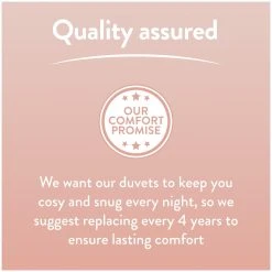 Slumberdown Silk Touch 10.5 Tog Duvet - Single -Habitat shop 3038701 R Z012A