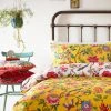Furn Pomelo Tropical Floral Yellow Bedding Set - Single -Habitat shop 3066773 R Z001A