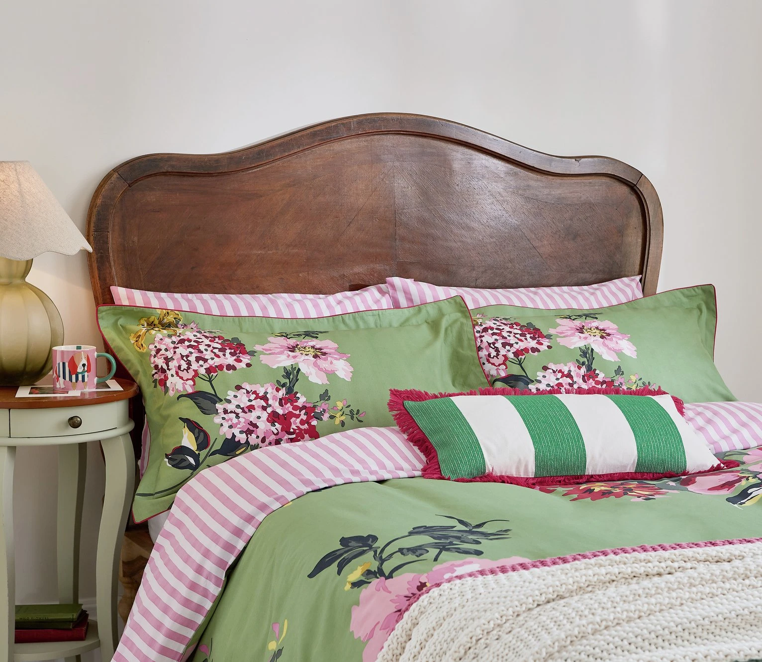 Joules Cotton Pheasant Floral Green Bedding Set - Single 3 Joules Cotton Pheasant Floral Green Bedding Set - Single