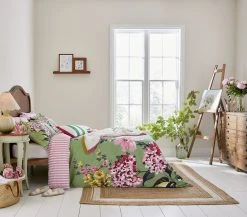 Joules Cotton Pheasant Floral Green Bedding Set - Single 6 Joules Cotton Pheasant Floral Green Bedding Set - Single -Habitat shop 3068623 R Z002A