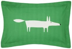 Scion Cotton Mr Fox Mint Green Bedding Set - Single -Habitat shop 3069048 R Z003A