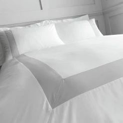 Bianca Cotton 180 TC Tailored White Bedding Set - Double -Habitat shop 3080175 R Z004A