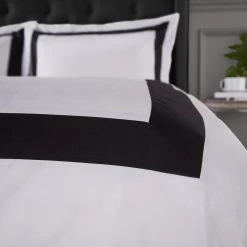 Bianca Cotton 180 TC Tailored Black Bedding Set - Double -Habitat shop 3080292 R Z004A