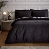 Bianca Cotton 180 TC Geometric Black Bedding Set - Double -Habitat shop 3080450 R Z001A