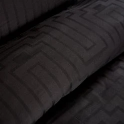 Bianca Cotton 180 TC Geometric Black Bedding Set - Double -Habitat shop 3080450 R Z004A