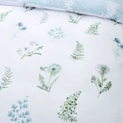 Bianca Egyptian Cotton Flowers White Bedding Set - Double -Habitat shop 3080467 R Z005A