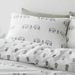 Pineapple Elephant Tembo Natural Bedding Set - King -Habitat shop 3117983 R Z003A