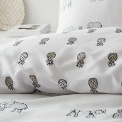 Pineapple Elephant Tembo Natural Bedding Set - King -Habitat shop 3117983 R Z005A