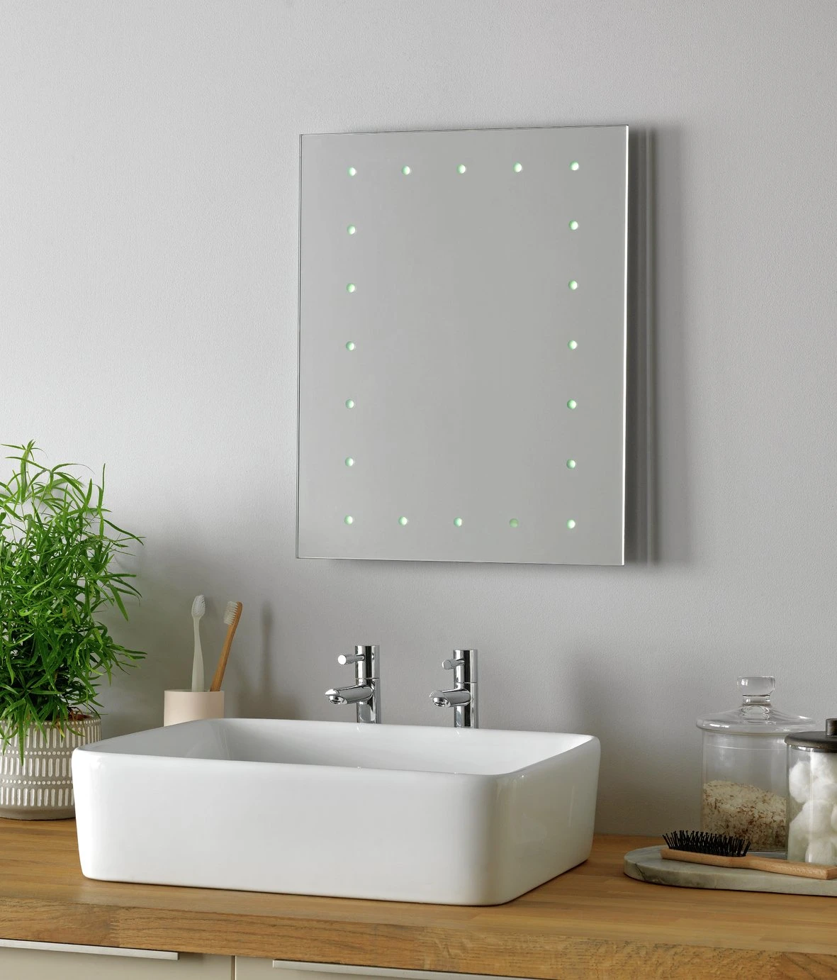 Habitat Ashbourne LED Bathroom Mirror 4 Habitat Ashbourne LED Bathroom Mirror - Image 2