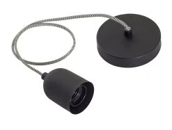 Habitat Pendant Ceiling Light - Matte Black & Herringbone -Habitat shop 3449802 R Z002A