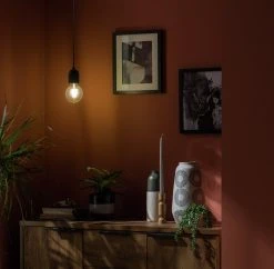 Habitat Pendant Ceiling Light - Matte Black & Herringbone -Habitat shop 3449802 R Z003C