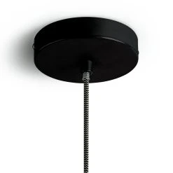Habitat Pendant Ceiling Light - Matte Black & Herringbone -Habitat shop 3449802 R Z004A