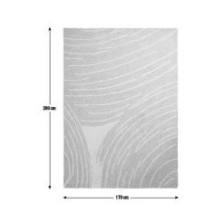 Habitat Hand Tufted Wool & Cotton Rug - Natural -120X170cm -Habitat shop 3636574 R Z001E