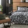 Habitat Cotton Bark Print Black & Grey Bedding Set - Double -Habitat shop 4095798 R Z001C