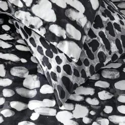 Habitat Cotton Bark Print Black & Grey Bedding Set - Double 12 Habitat Cotton Bark Print Black & Grey Bedding Set - Double -Habitat shop 4095798 R Z002C