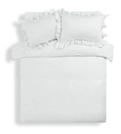 Habitat Cotton 180TC Leaf Matelasse White Bedding - Double -Habitat shop 4096429 R Z002A
