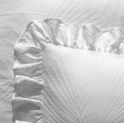 Habitat Cotton 180TC Leaf Matelasse White Bedding - Double -Habitat shop 4096429 R Z003A
