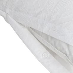 Habitat Cotton 180TC Leaf Matelasse White Bedding - Double -Habitat shop 4096429 R Z004A